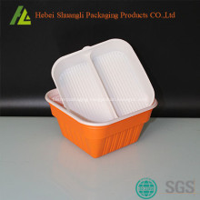 Plastic disposable take out food containers